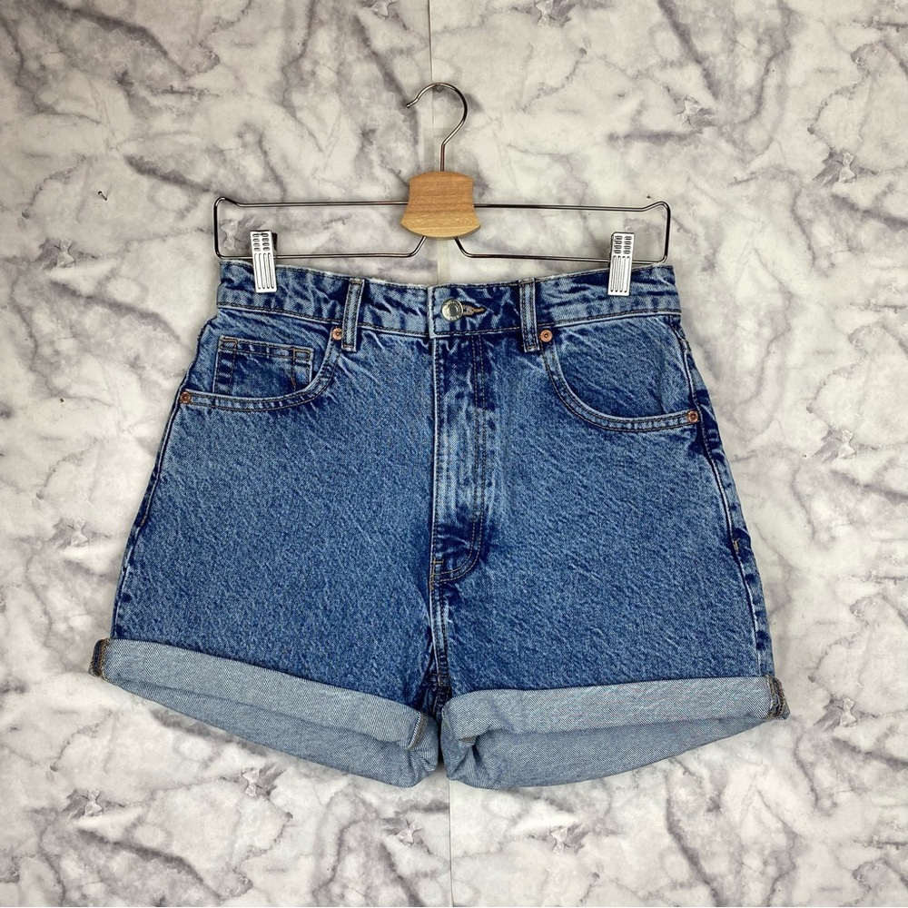 Zara High Rise Denim Shorts